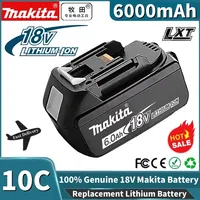 18V 6.0Ah Makita BL1860 BL1850B BL1850 BL1840 BL1830 Screwdriver Battery & Charger 18v Replacement Power Tool Batteries