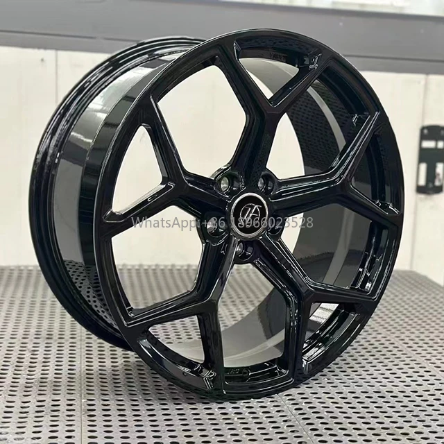 Top quality alloy wheels 20inch  bright black  forged wheel 5*112 forged aluminum alloy wheel fit for audi A4