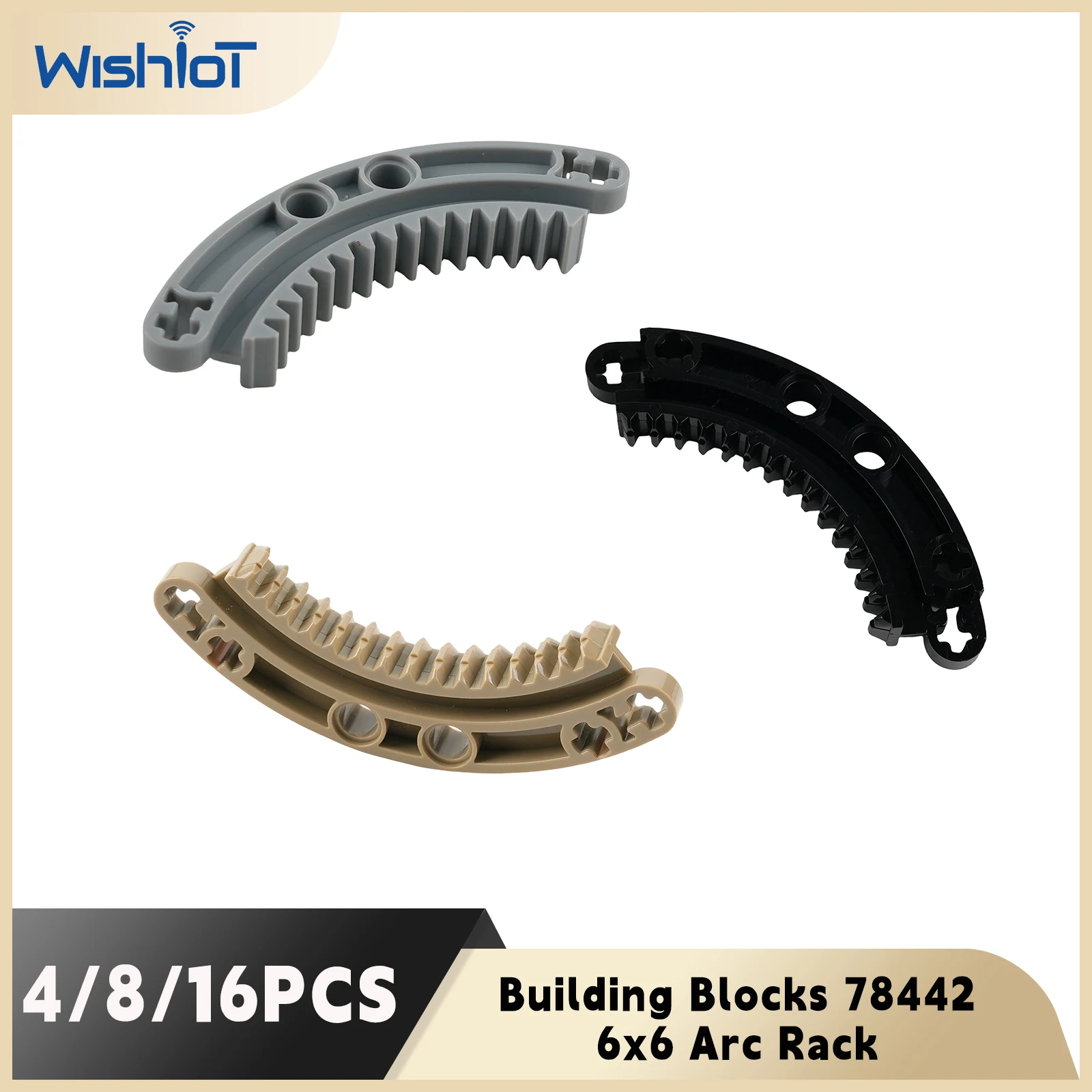 

Конструктор MOC 78442: Технологичные строительные блоки, детали 4/8/16 шт., 6x6, 1/4 круговая дуга, модифицированная сборная игрушка, маленькие кирпичики, аксессуары для DIY