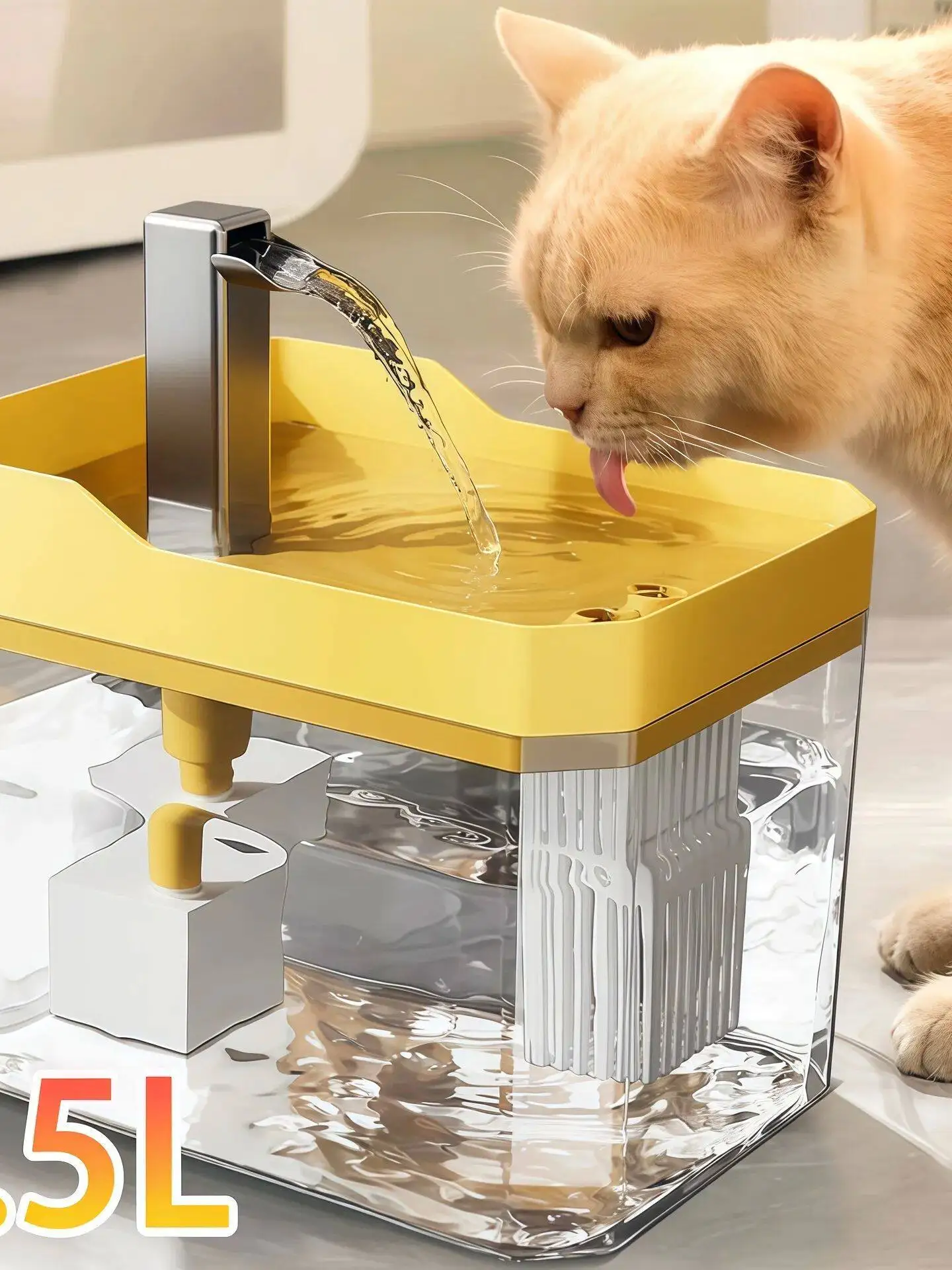 automatic-water-dispenser-drinking-fountain-white-color-pet-supplies-from-mainland-china-no-brand-registered-trademark