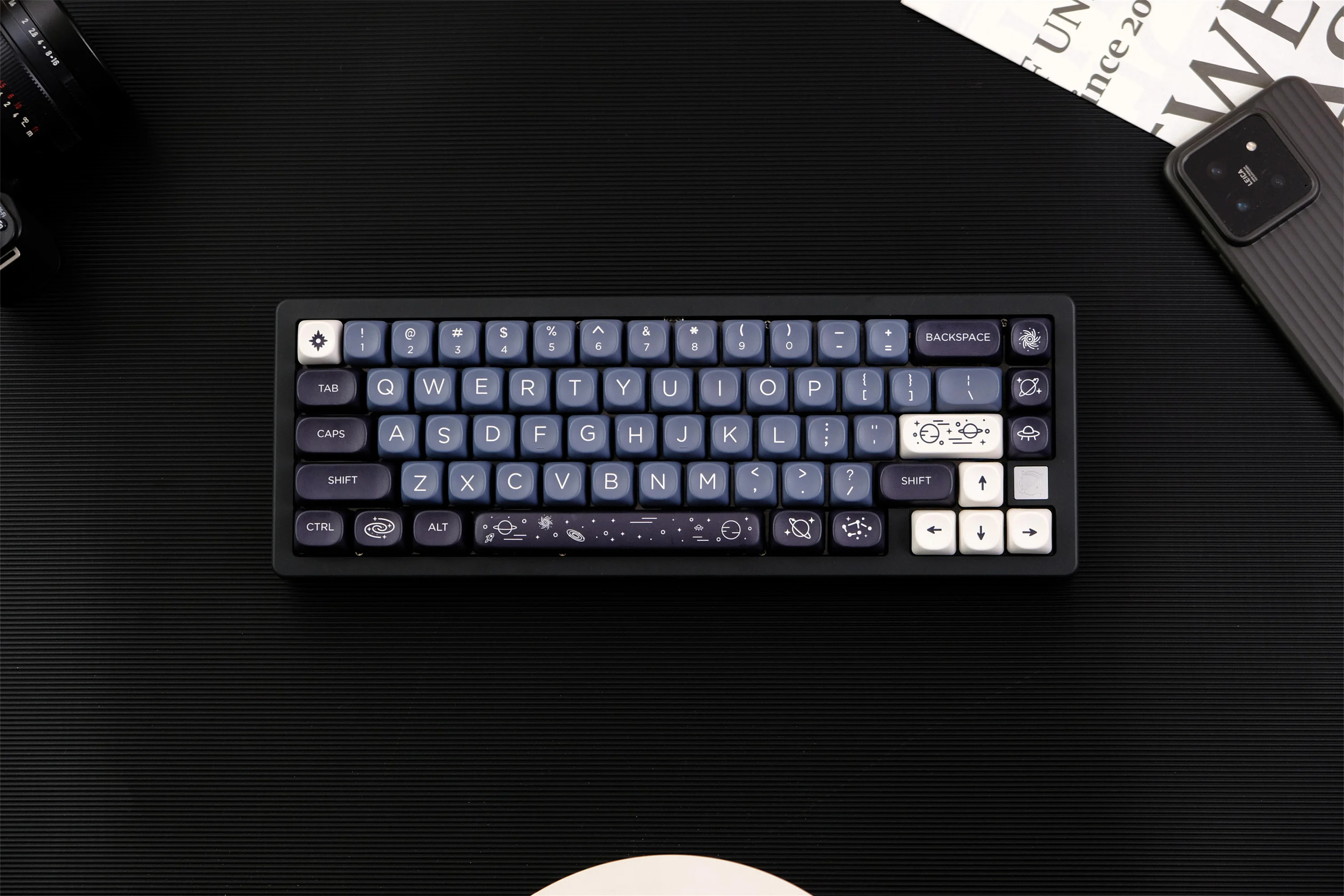 GMK Galaxy Keycaps 126 Keys PBT Keycap MOA XOA Profile DYE-SUB For MX Switch Wooting Mechanical Keyboard Keycap ISO ANSI Layout