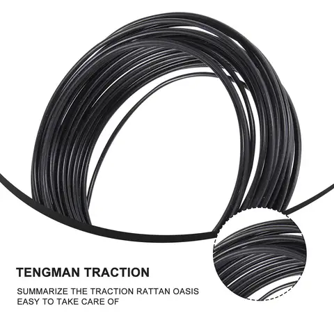 Rouleau de fil de fer flexible de 10 m, 2,5 mm, noir, recouvert de plastique, attache de jardin pour plantes grimpantes, support de vigne, bricolage, artisanat, balcon, extérieur