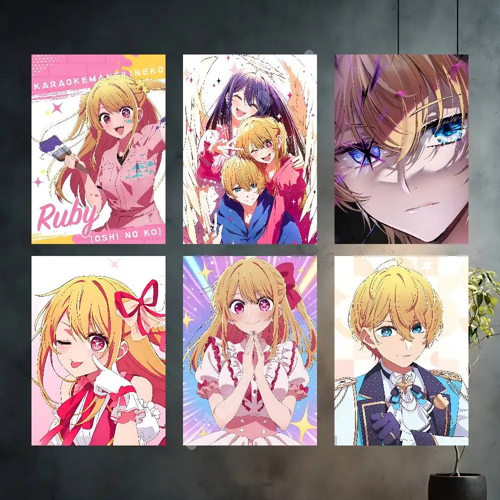 Ruby Aqua Hoshino Oshi-no-Ko Aesthetic Poster Gallery Prints HD Home Wall Art Stylish Decoration