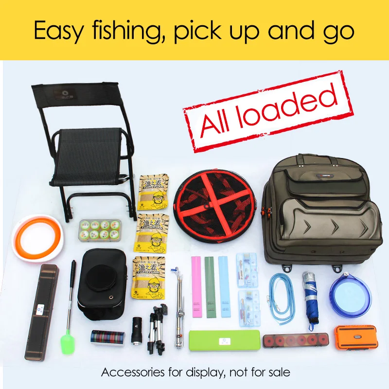 Lawaia Fishing Backpack, Tackle Bag, Fishing Gear Bags, Three Layers, Thick, Waterproof Wear-Resistant, Increase Capacity Shou