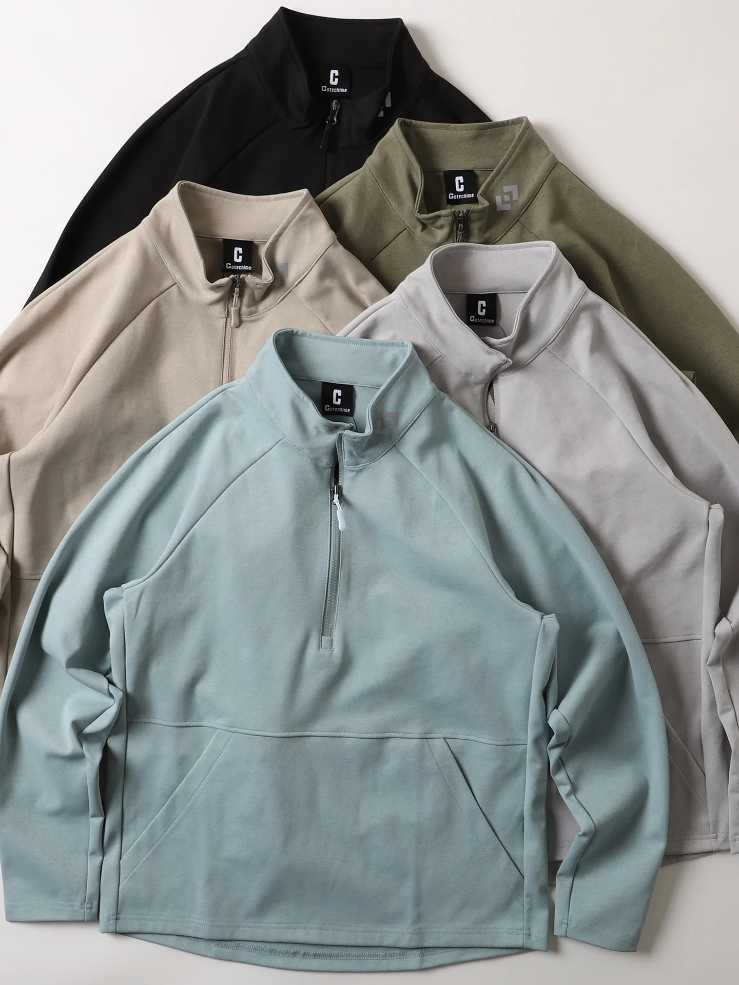 

Men's Outdoor Functional Sportswear f Zip Hooded Jaet Breathable Polyester Fiber Long Sve Casual Sle Stand Fit