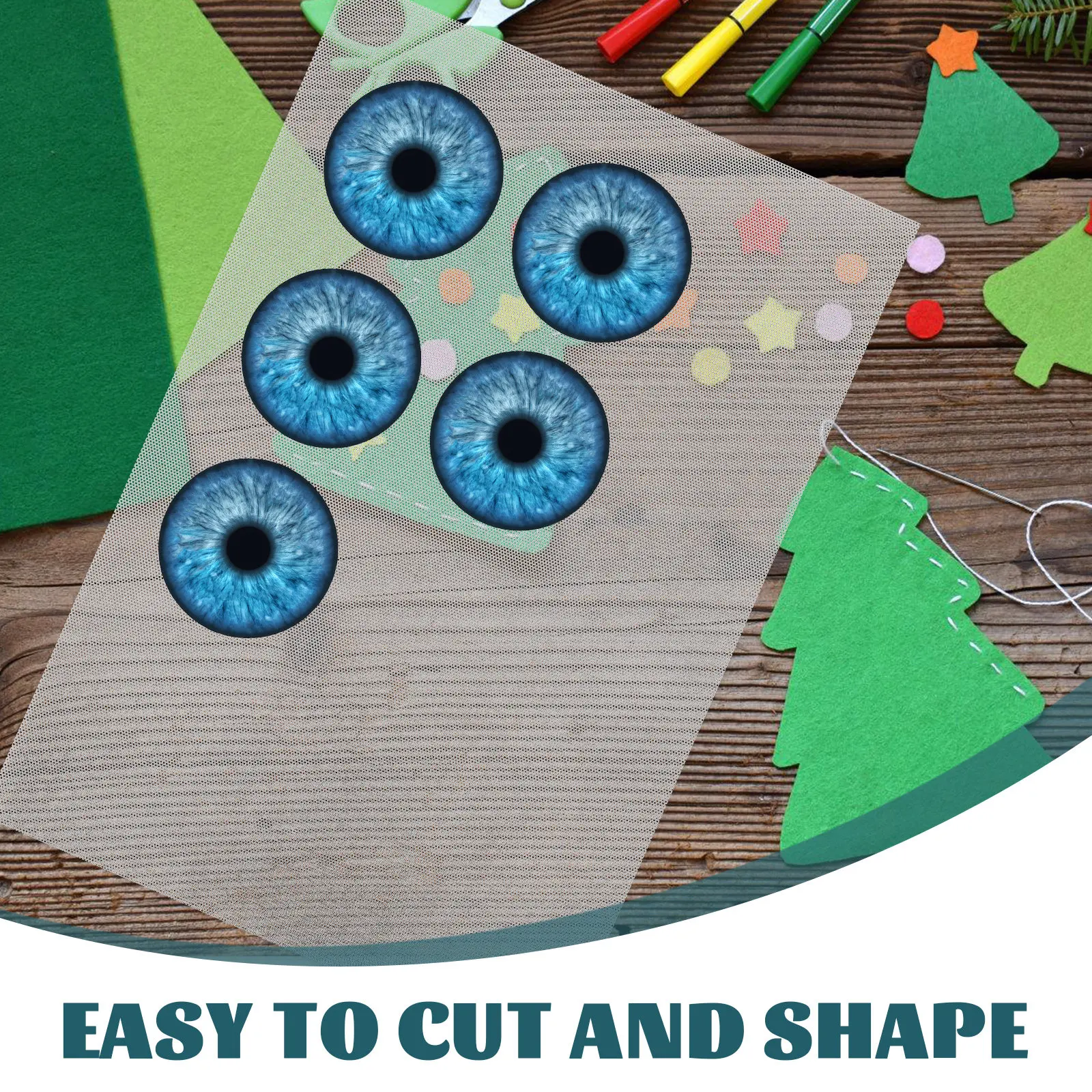 プラスチックアイメッシュ防水PVCシート、マスクの目用、白いクラフト素材、DIYコスプレ、ファーコスチューム小道具、手工芸品製作