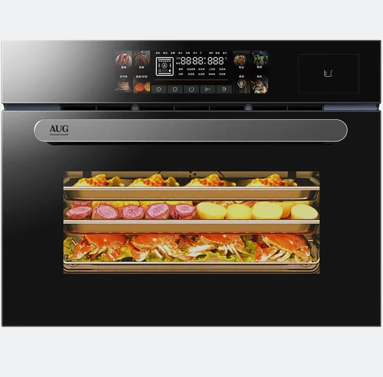 52L Factory Electrical Applliance Microwave Oven With Grill Built in Steam Oven