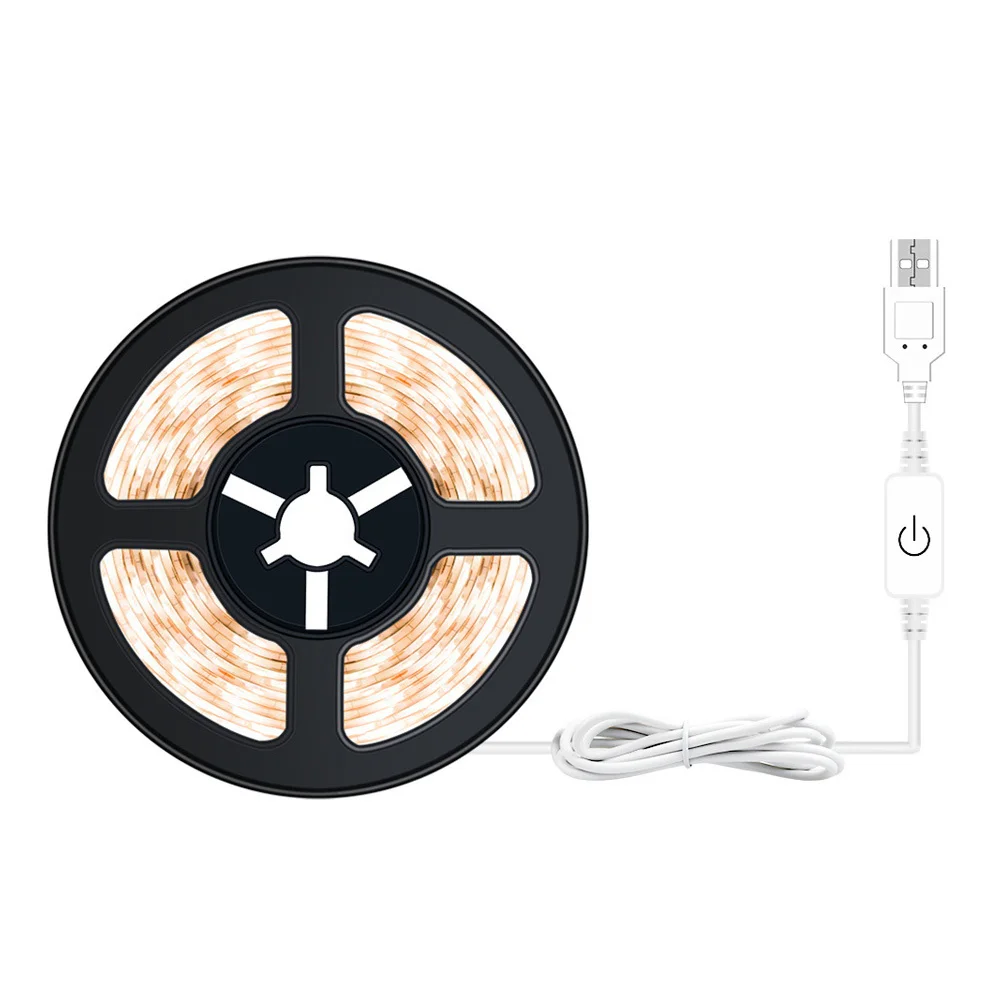 5m Rgb LED Waterproof Strip Light Touch Dimming Flexible Adhesive Lighting Strip Lamp