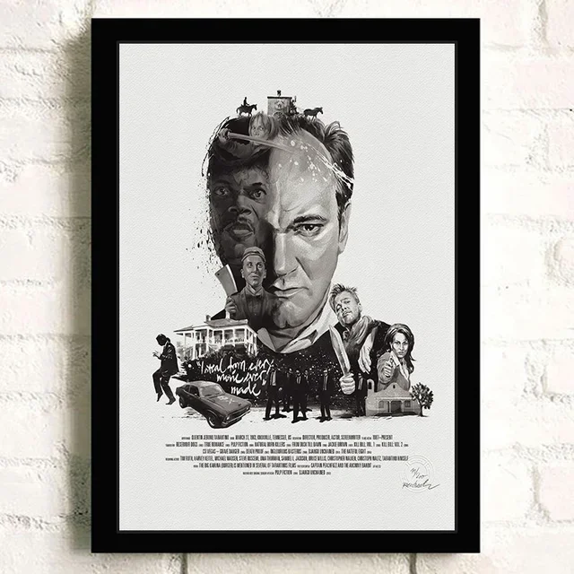 Beroemde acteurster Quentin Jerome Tarantino serie film beeldkwaliteit canvas schilderij poster kamer woonkamer kunst thuis wanddecoratie