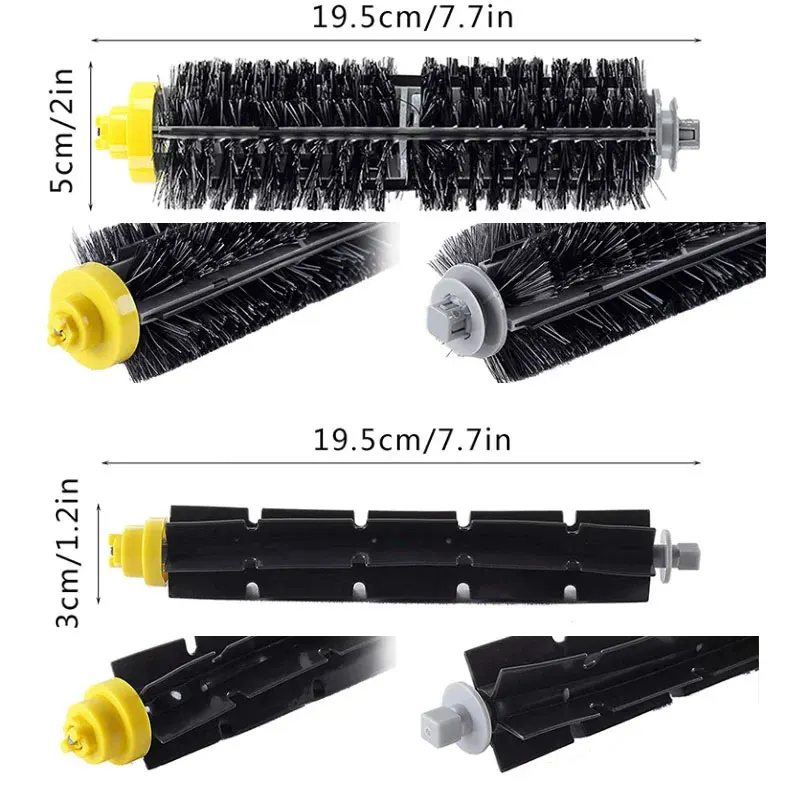 For IRobot Roomba 675 650 690 600 Series Vacuum Cleaner Bristle Side Brush HEPA Filter Replacement Kit Accessories Spare Parts