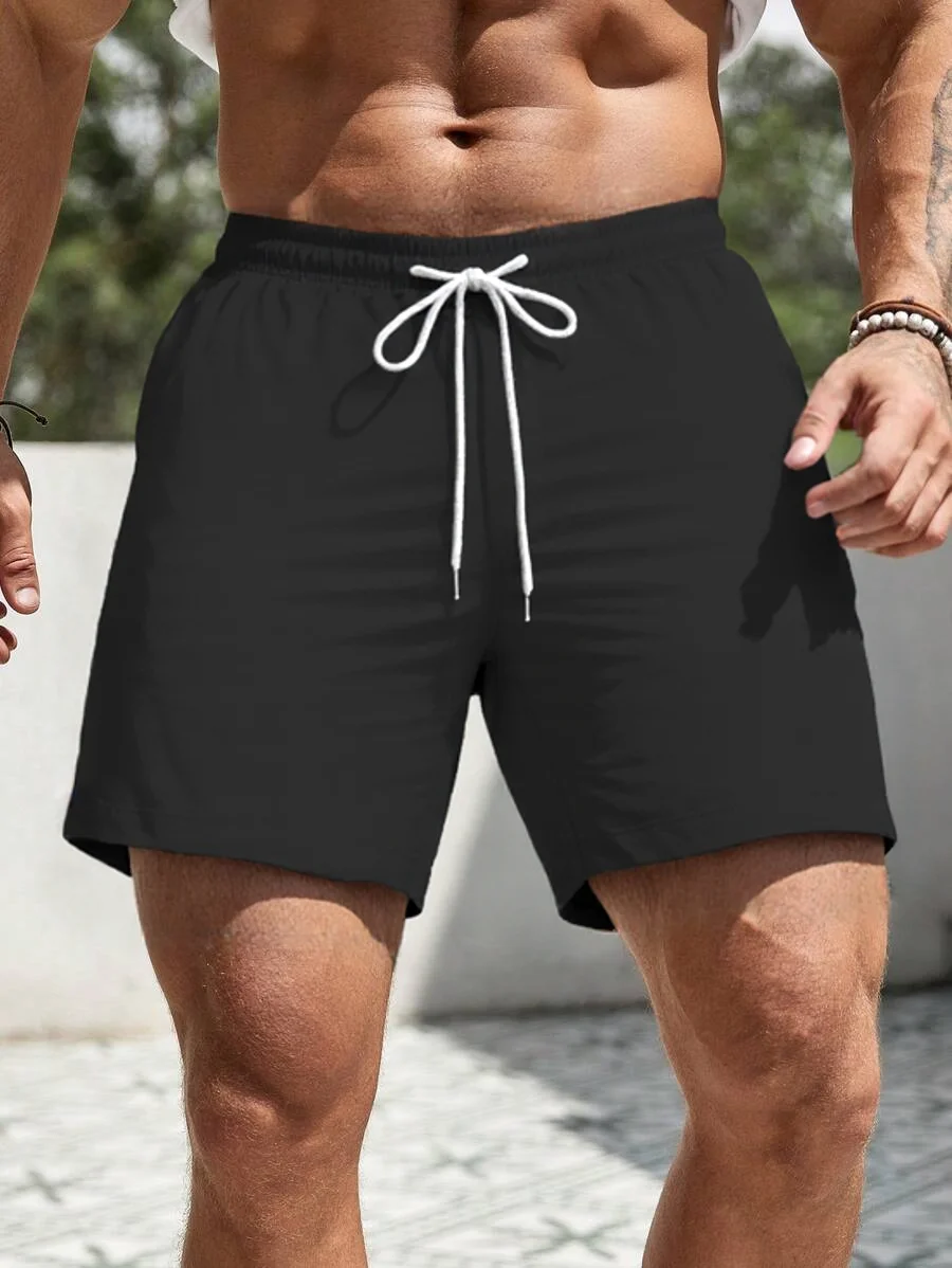 

Мужские однотонные шорты стандартного кроя, повседневные удобные шорты для лета, мужская одежда для повседневной носки