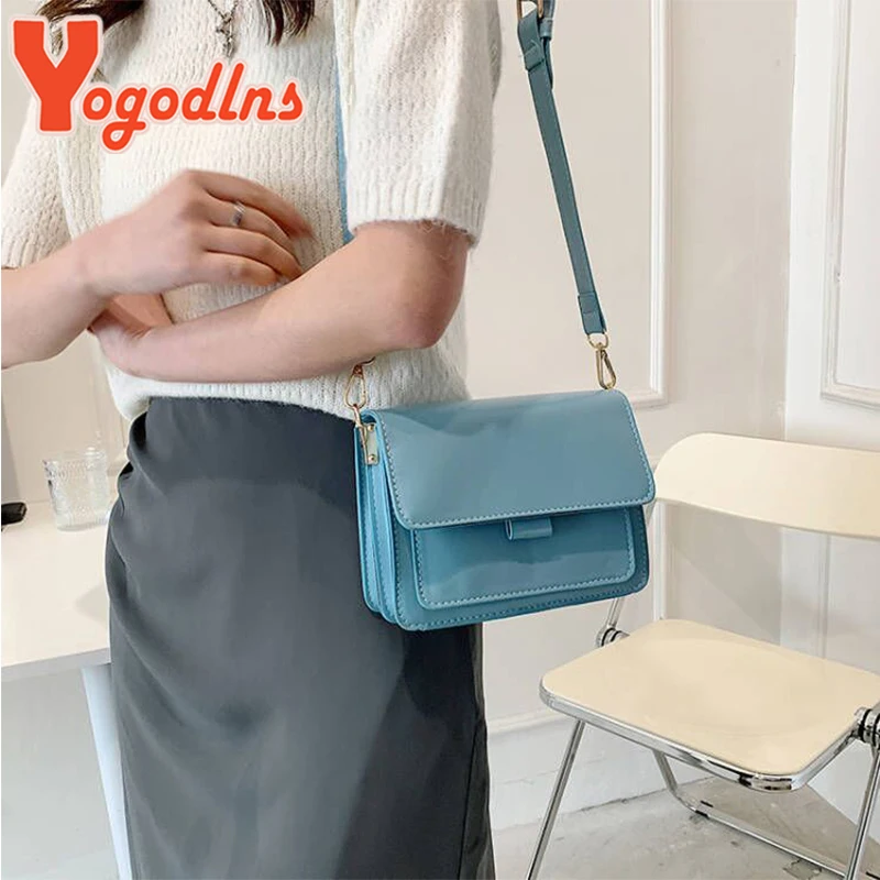 Vintage Shoulder Messenger Bag For Women PU leather Small Square Bag Fashion Crossbody Bag New Trendy Lady Handbag sac