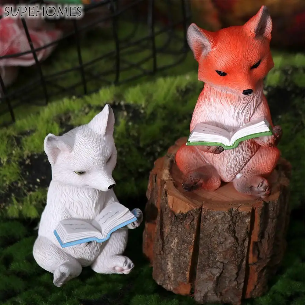 

Cute Nine Tailed Animal Figurine Handicraft Resin Crafts Animal Sculpture Toys Unique Garden Animal Statue Car Interior Ornament