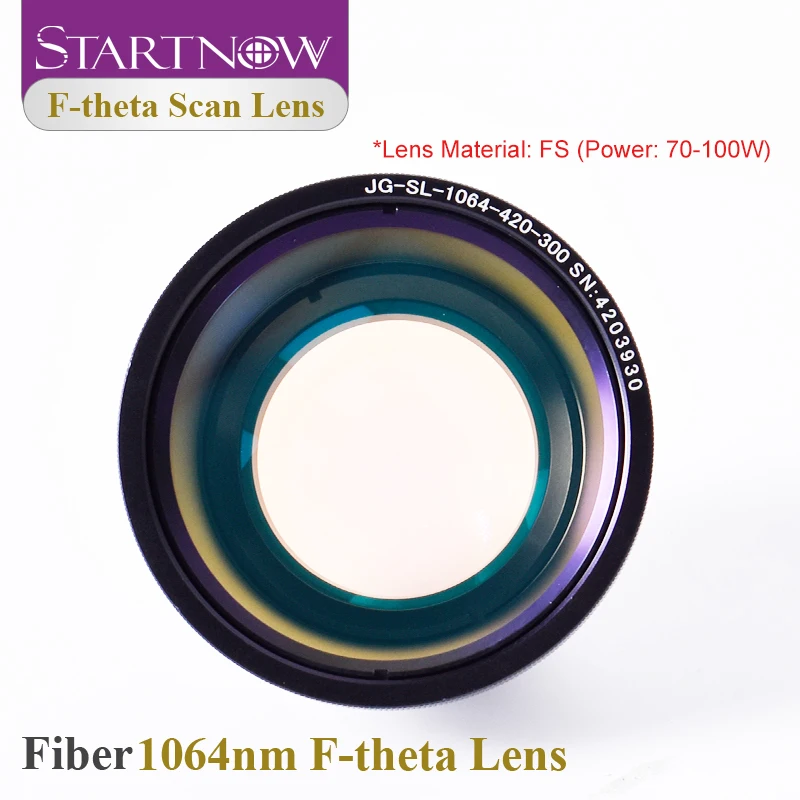 Startnow 1064nm FS F-theta Scan Lens For Laser Galvo Mark System 70W-100W Machine 50*50 200X200 Scanner Field Fiber Focus Lenses