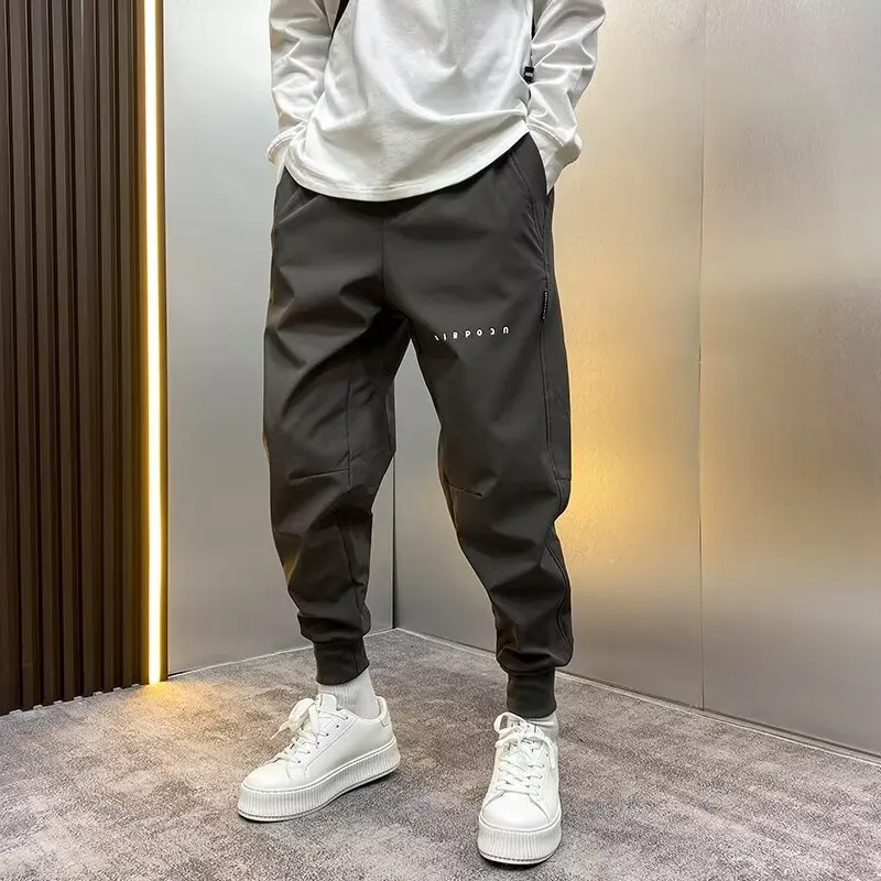 Men's Trousers Spring And Autumn Small-foot Harem Pants Trendy Brand New Nine-point Pants Men's Loose Trendy Leg Casual Pants