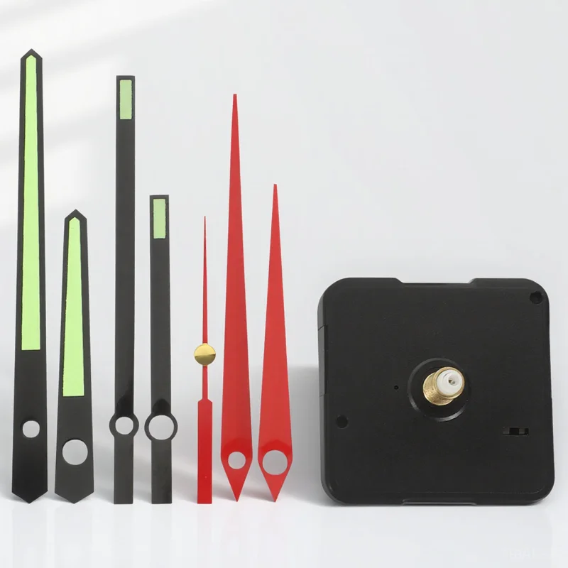 

1 Set Mechanism Replacement Kit Silent Design Night Light Function For Diy Wall Clock Repair Operated Long Shaft Motor