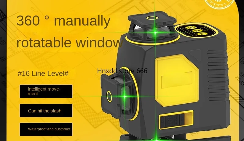 12-Line infrared level high-precision strong light thin line green light