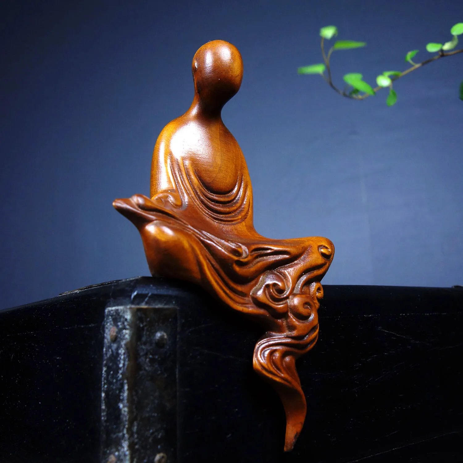 Collected Old Wooden Buddha Statue Hand-carved Boxwood Buddhism Articles