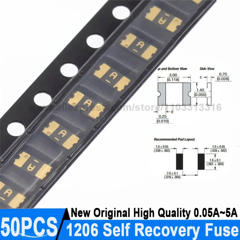 50PCS 1206 Pptc Smd…