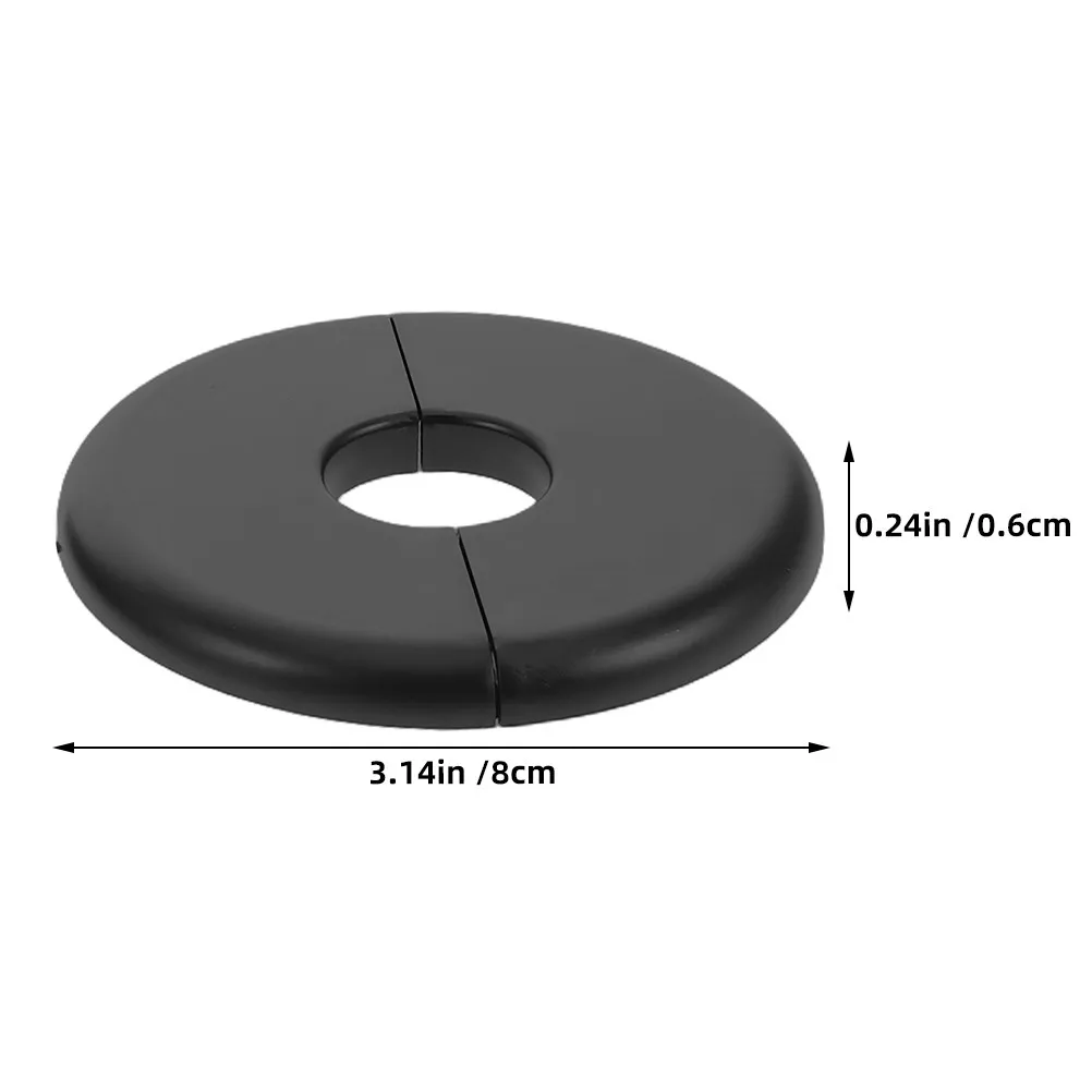4Pcs Round Wall Split Flange Cover Plastic Decorative Pipe Hole Cover for Plumbing Wire Outlet Drainage Hole Concealment