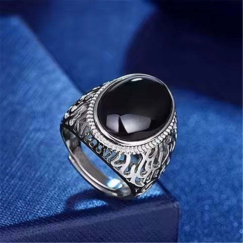 925 Sterling Silver Men Ring Adjustable Simplicity Fashion Exquisite Student Girlfriend Jewelry Accessories Wedding Party