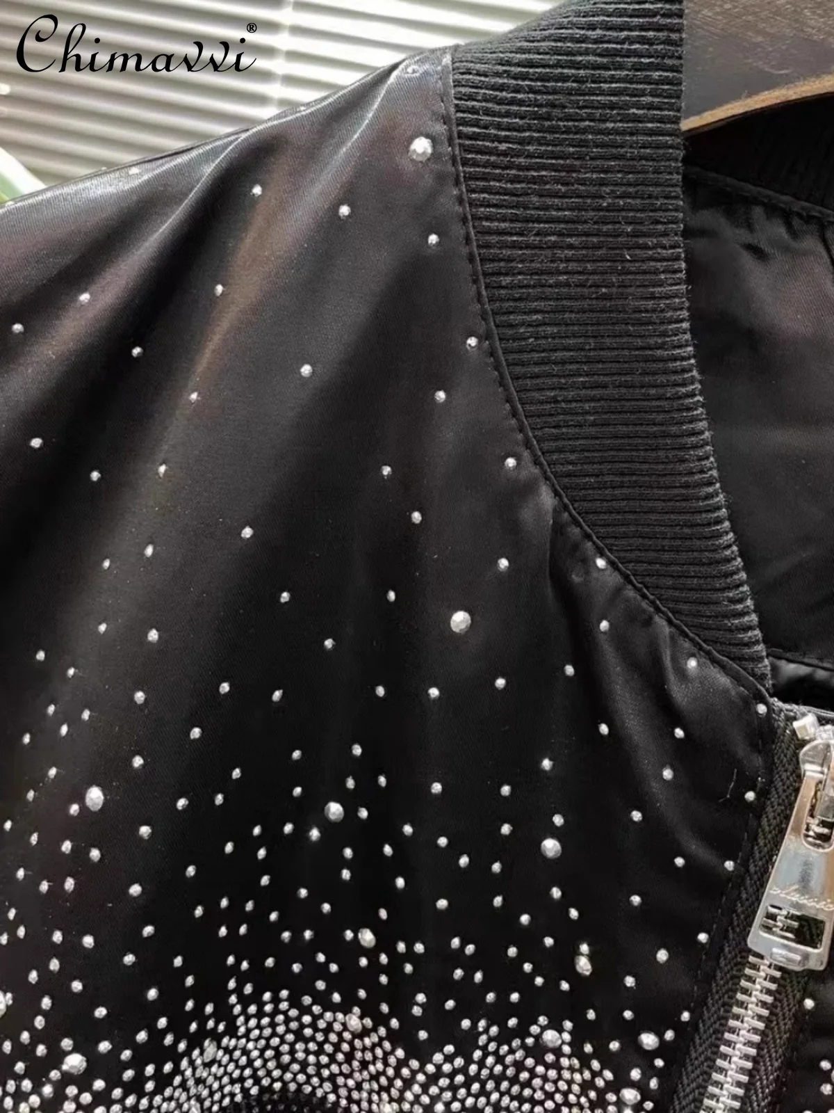 Autumn Fashion Heavy Tiger Head Hot Diamond Jacket High-end Handsome Street Clothing Men's Gypsy Long Sleeve Loose Coat Top