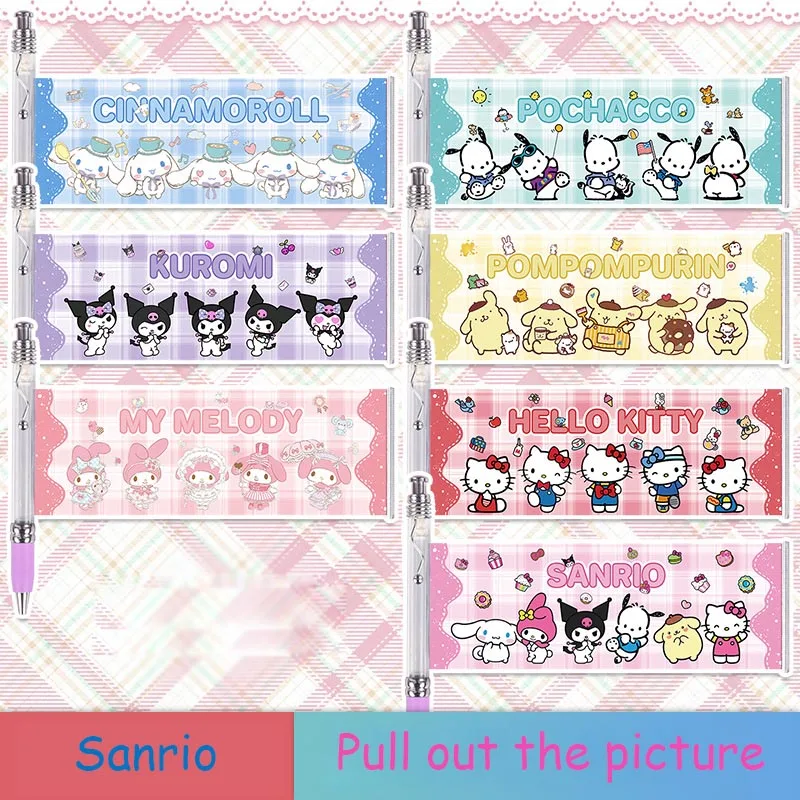 

35pcs/lot Sanrio Melody Pochacco Gel Pen Creative Kitty 0.5mm Black Ink Neutral Pens Promotional Gift Office School Supply