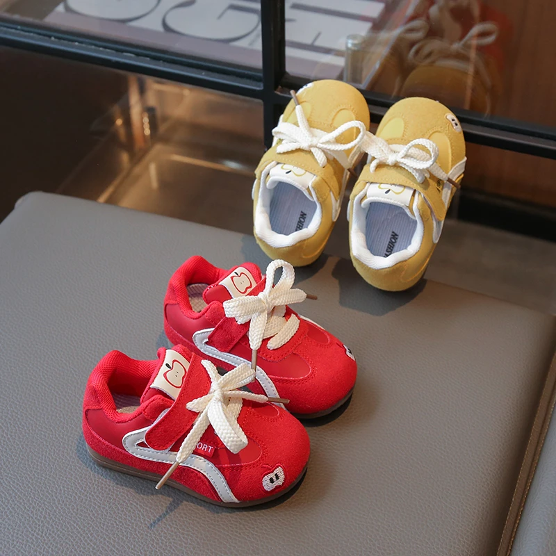 

Детская спортивная обувь для девочек, классические весенне-осенние прогулочные туфли для маленьких мальчиков, универсальные модные детские повседневные кроссовки в корейском стиле