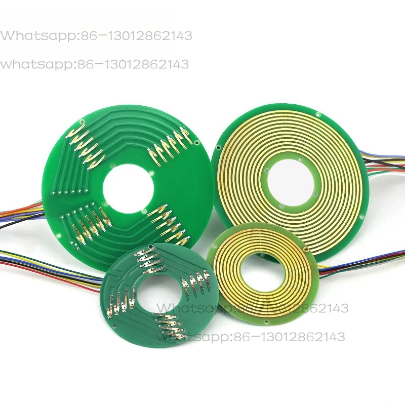 Disc slip ring PCB conductive slip ring inner hole 12-50mm separate ultra-thin collector ring, 1~ 12 rings optional