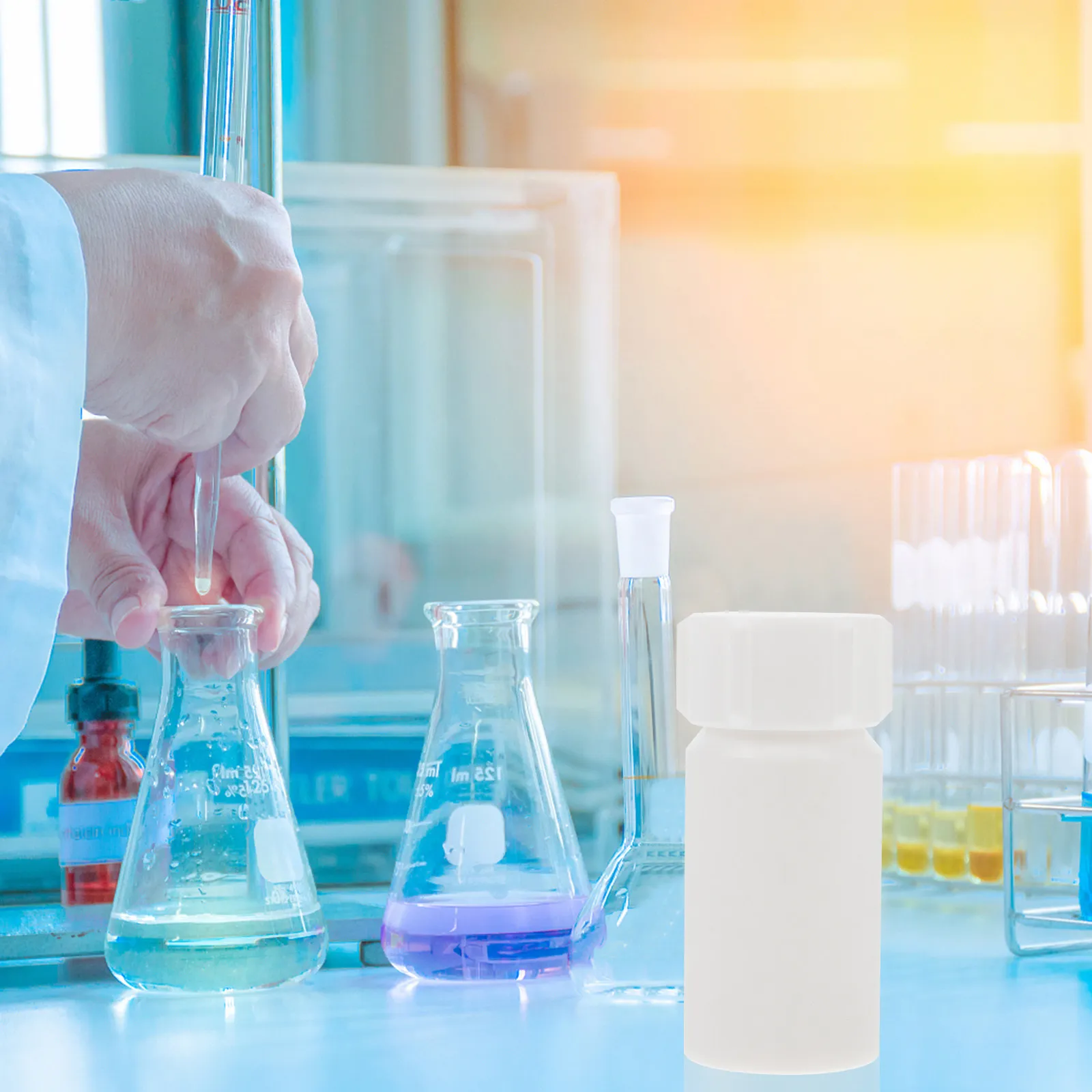 ptfe-試薬ボトル-25ml-実験室実験試薬ボトル小型サイズ信頼性の高い便利な実験アクセサリー