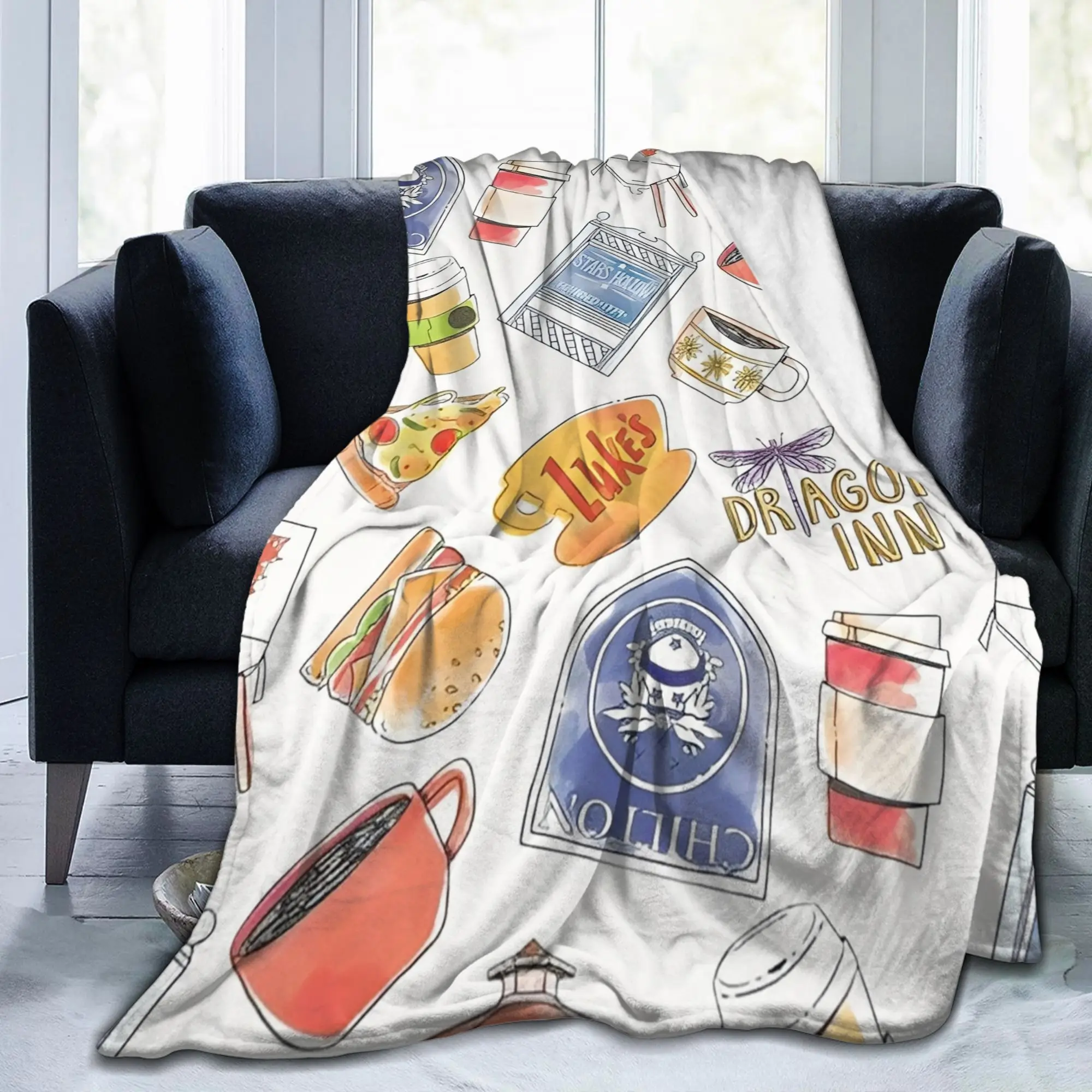 جيلمور بنات لورلاي روري بطانية قطيفة المسلسلات التلفزيونية الإبداعية رمي البطانيات ل أريكة الفراش صالة 200x150 سنتيمتر خفيفة الوزن #2