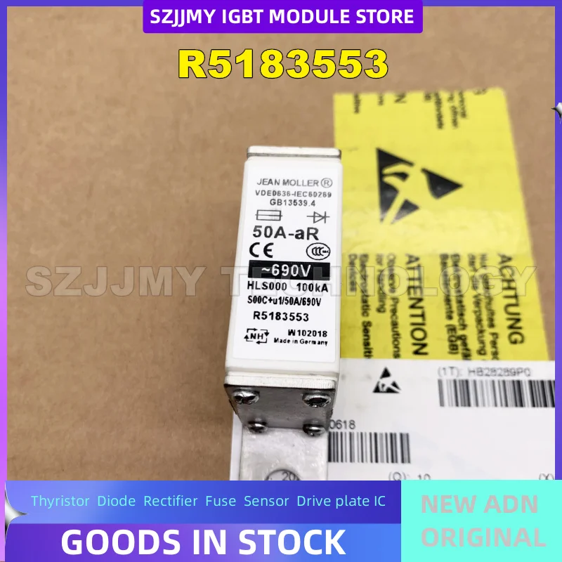 Fusibile R5183553 50A AR Hls00 690V-600V 120KA R5183520 R5183526 R5183553 R5183453 R5183820 r5183826fusibile R5183553 50A AR Hls00