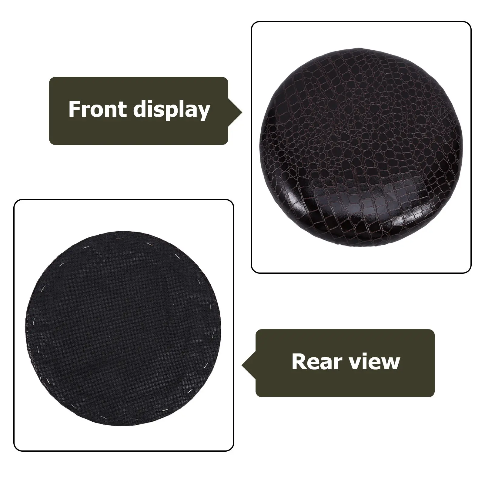 Round Wooden Chair Seat Replacement 11 Inch Solid Wood Stool Top Pad for Barstool Dining Chair Kitchen Seat Repair Easy Install