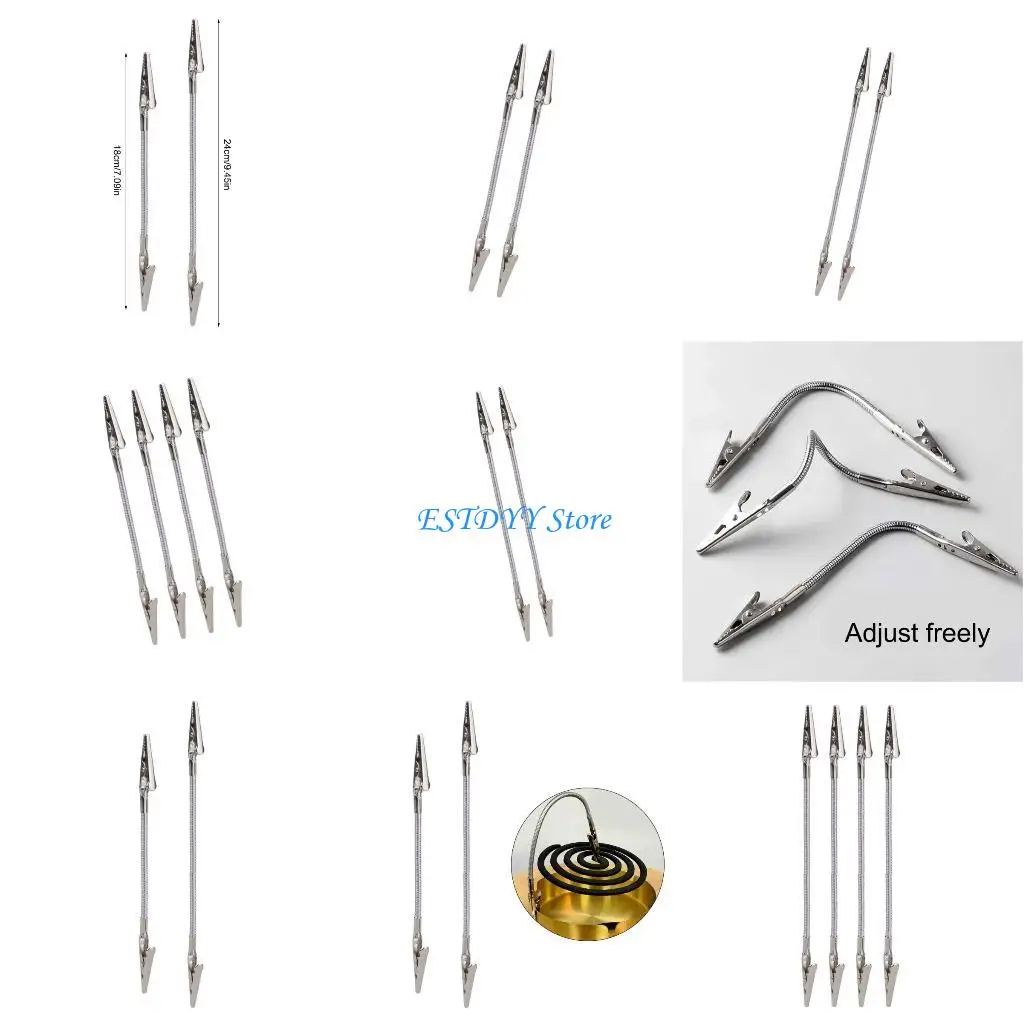 

G6DE Multiple Angles Adjust Mosquitoes Repellents Clip Secures Grip for Outdoor Fishing Equipment Indoor Metal Construction