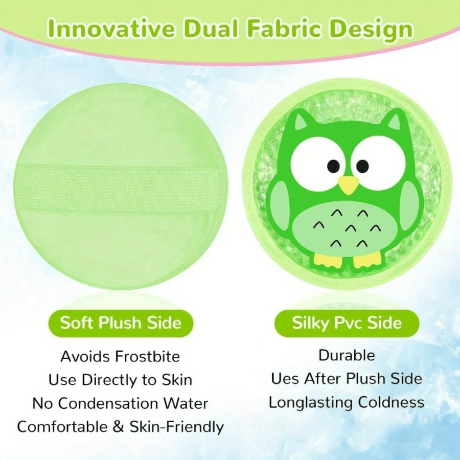 Boo Boos Impacchi di ghiaccio, Impacchi caldi e freddi, Impacchi freddi per piccole ferite, Impacchi di ghiaccio riutilizzabili con perline di gel, Ferite per bambini