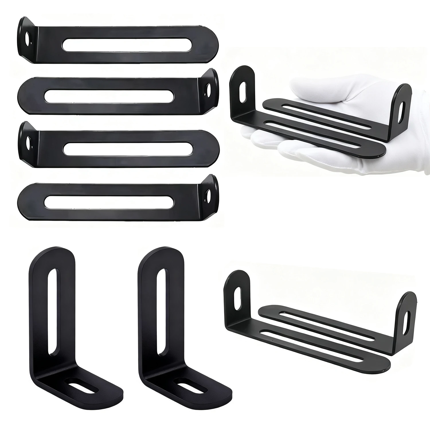 2-10Pcs Anti-Tip Furniture Brace , Heavy Duty L-Shaped Bracket to Prevent Toppling of Bookshelves & Cabinets, Easy Install ﻿