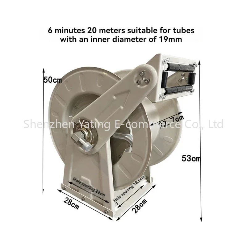 1 Inch 15m Refueling Machine Shrink Hose Reel Automatic Refueling Hose Storage Fire Reel Sprayer Hose Reel