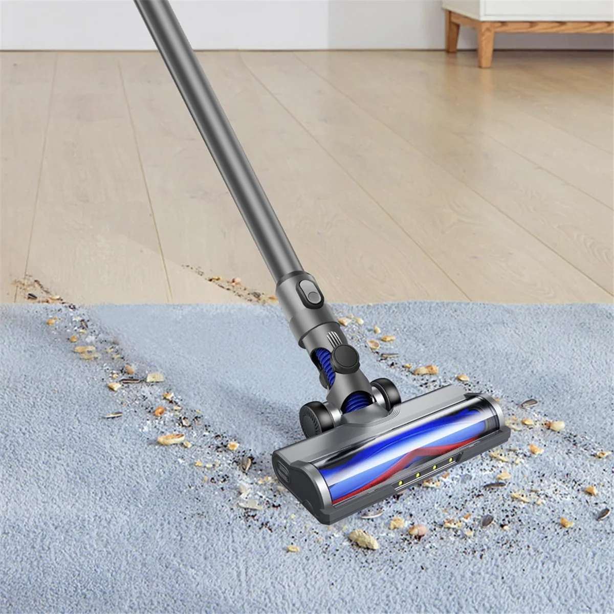 Dyson v6掃除機用フロアブラシヘッド,LEDライト付きアタッチメント,交換部品,dc59,dc61,dc62,dc74