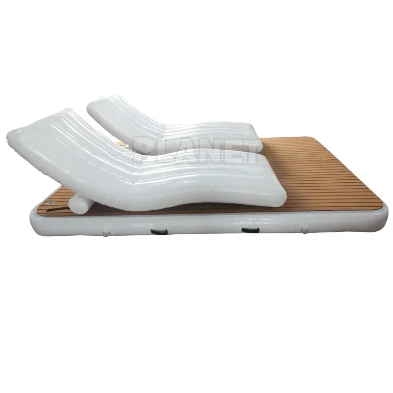 

Kids Play Water Mat Sunbathing Yoga Water Pontoon Inflatable Yacht Dock Chair Water Floating Swim Platform