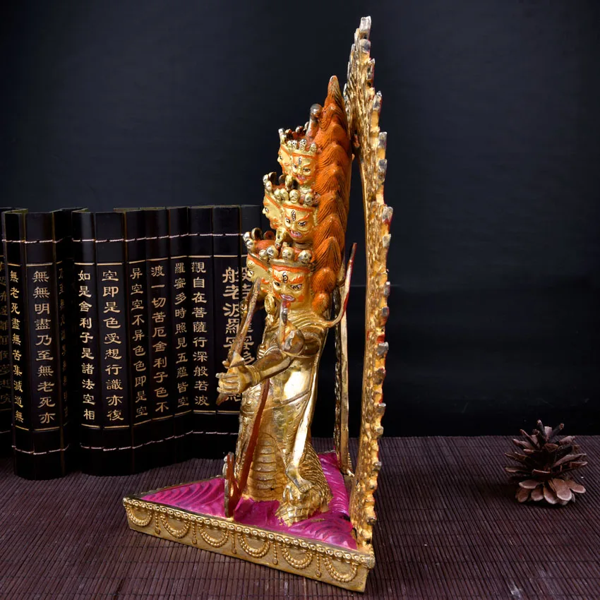 wholesale buddha statue # 32 HOME Talisman efficacious Tibetan Buddhism Rahula  Gilding brass