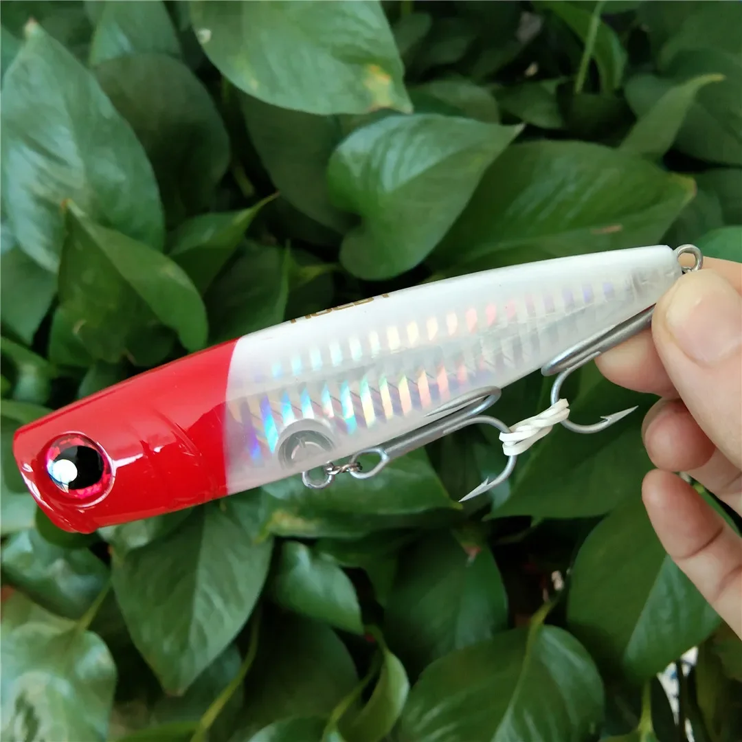 Noeby Popper Fishing Lure 105mm 24g Topwater Wobblers Artificial Hard Bait Floating Good Action for Sea Tuna Bass Fishing Tackle