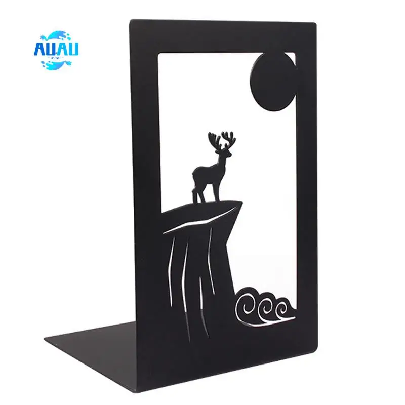 

AUAU-Декоративные полые подставки для книг для художественного дизайна «Песочные часы» Металлическая книга Stan