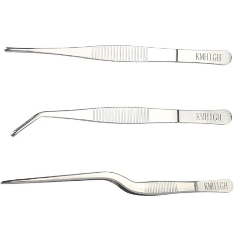 Premium Stainless Steel Tweezers Set for Gardening Kitchen