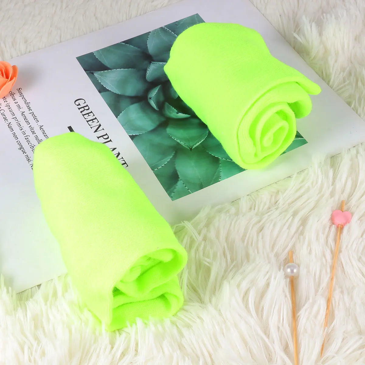 

1Pair Knee High Solid Color Sports Tube Socks Fluorescent Green Elastic Non Slip Football Socks Exercise Accessories