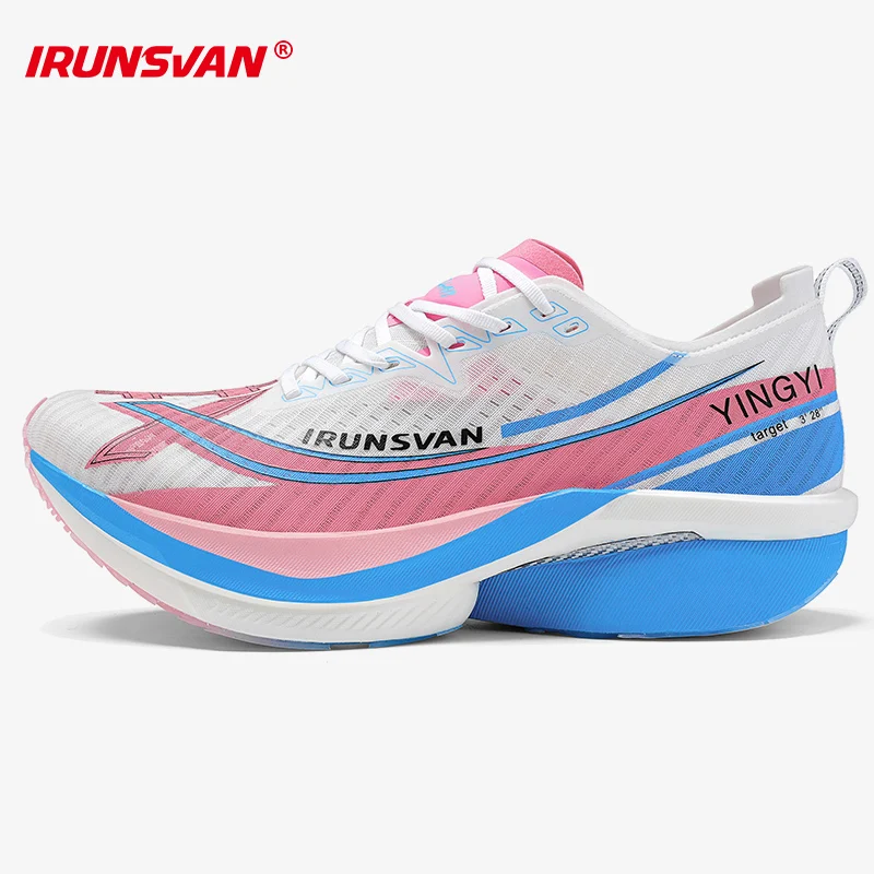 IRUNSVAN Men's Full-Palm Carbon Plate Marathon Road Running Shoes With Quick Rebound And Full Of Power Zapatillsa de deporte