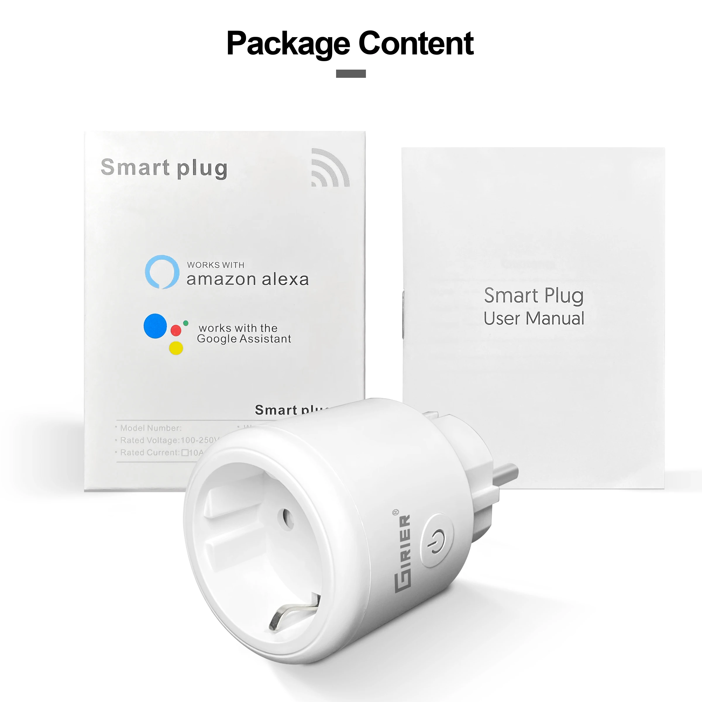 Tuya Smart WiFi Plug control button and smart home compatibility