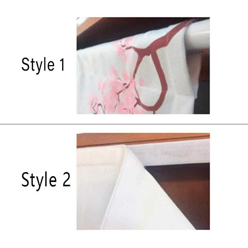 

Chinese Short Door Curtain Wavy Kitchen Partition Restaurant Triangle Hanging Flag Chinese Food Print Hanging Half Curtain New