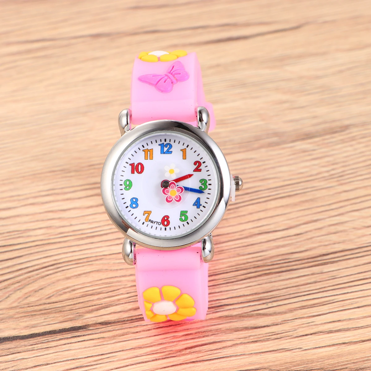 Creative Design Kids Cartoon Adjustable Silicone Band Cute Children Wristwatch For Boys Girls Colorful Durable Pattern Wrist