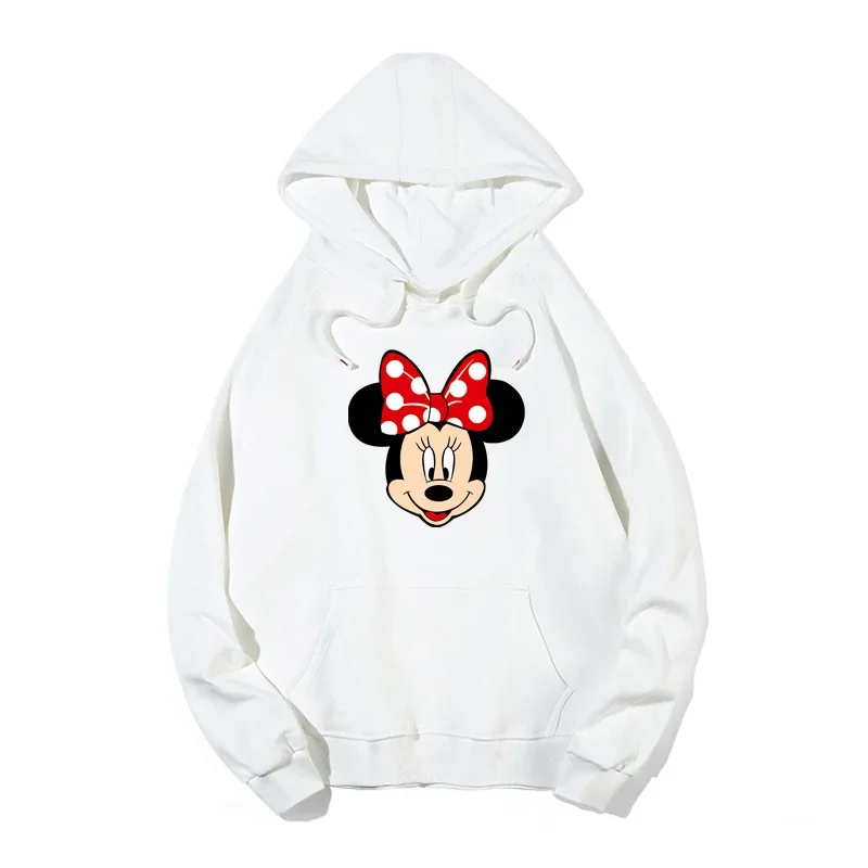 2024 Couples Disney Mickey Minnie Hoodies Spring Autumn Long Sleeve hooded Sweater Loose casual coat women men Sweatshirts kids