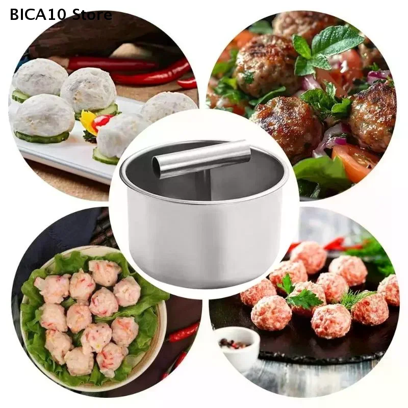 Press Meatball Maker Stainless Steel Meatball Maker Meat Balls Manual Multi-functional Maker Tool Household Kitchen Manual Mold